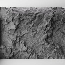 3D панель скала #7