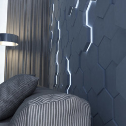 Гипсовые 4D световые панели #1