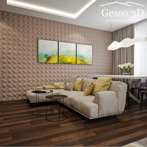 Гипсовая 3D панель Алькон купить в Decoro-Gesso.ru