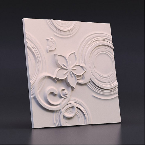 Гипсовая 3D панель Эйфория купить в Decoro-Gesso.ru
