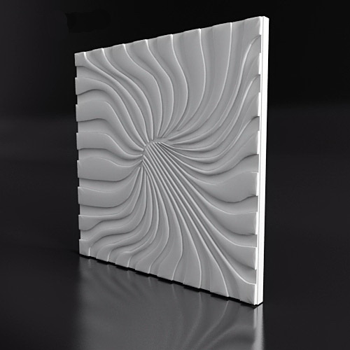 Гипсовая 3D панель Ксора купить в Decoro-Gesso.ru