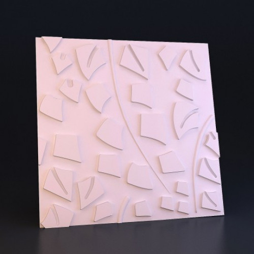 Гипсовая 3D панель Листики купить в Decoro-Gesso.ru