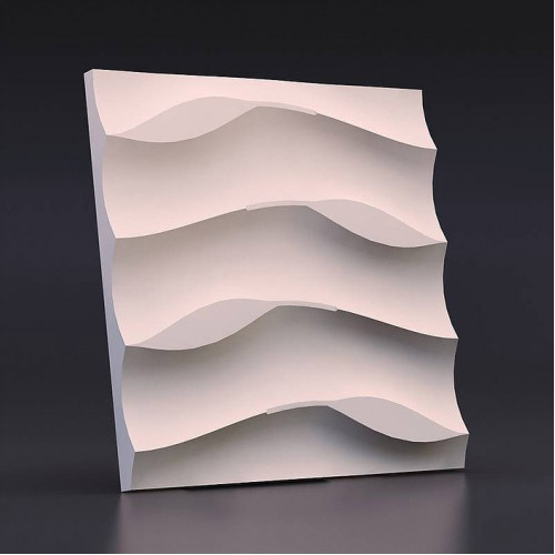 Гипсовая 3D панель Листья на песке купить в Decoro-Gesso.ru