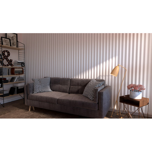 Гипсовая 3D панель Волна прямая купить в Decoro-Gesso.ru