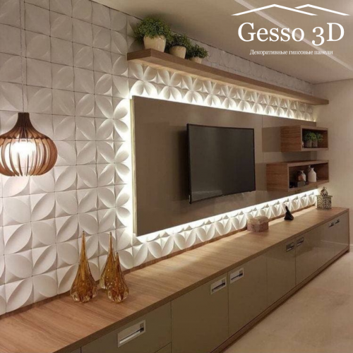 Гипсовая 3D панель Lava купить в Decoro-Gesso.ru