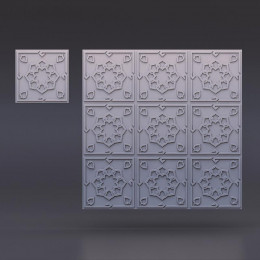 Гипсовая 3D панель PNL2151