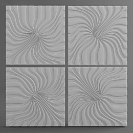 Гипсовая 3D панель PNL2332