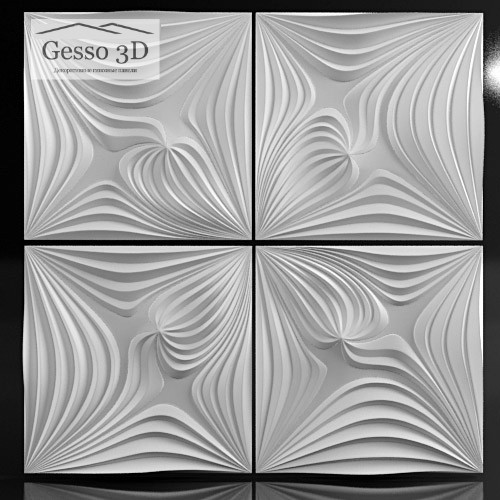 Гипсовая 3D панель MAGNET купить в Decoro-Gesso.ru