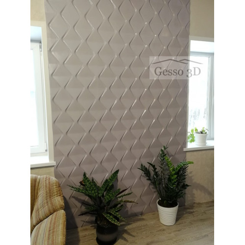 Гипсовая 3D панель FALLS купить в Decoro-Gesso.ru