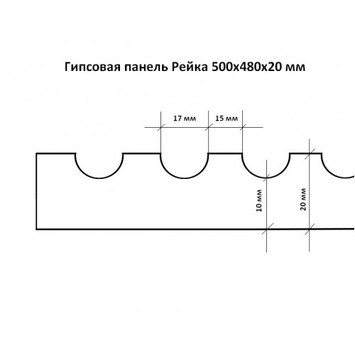 Гипсовая 3D панель Рейка купить в Decoro-Gesso.ru