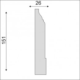 Плинтус Decoro-Gesso ПС10