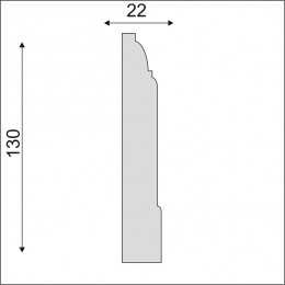 Плинтус Decoro-Gesso ПС11