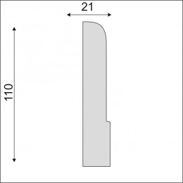 Плинтус Decoro-Gesso ПС12