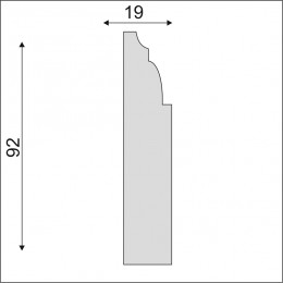 Плинтус Decoro-Gesso ПС13
