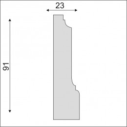 Плинтус Decoro-Gesso ПС15