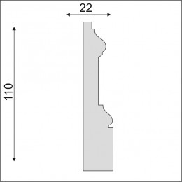 Плинтус Decoro-Gesso ПС17