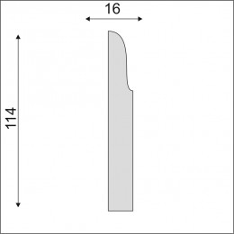 Плинтус Decoro-Gesso ПС3