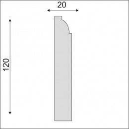 Плинтус Decoro-Gesso ПС7