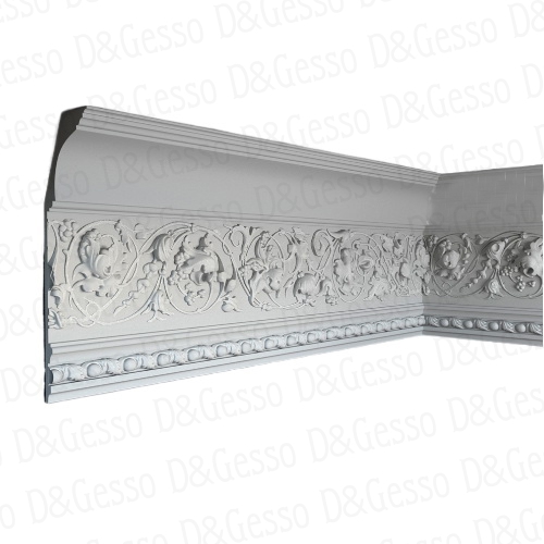 Потолочный Карниз с декором КД Decoro-Gesso 10
