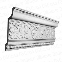 Потолочный Карниз с декором КД Decoro-Gesso 12