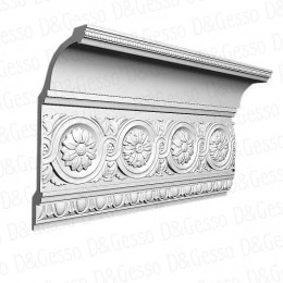 Потолочный Карниз с декором КД Decoro-Gesso 14