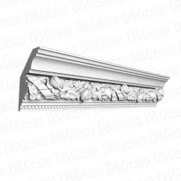 Потолочный Карниз с декором КД Decoro-Gesso 17
