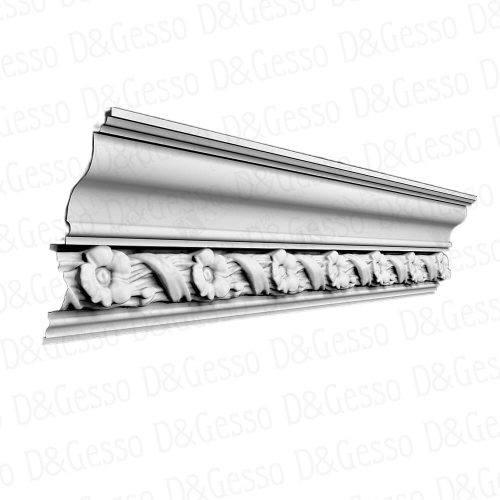 Потолочный Карниз с декором КД Decoro-Gesso 21