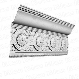Потолочный Карниз с декором КД Decoro-Gesso 4