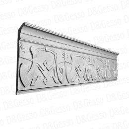 Потолочный Карниз с декором КД Decoro-Gesso 6