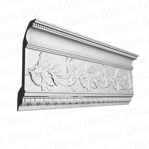 Потолочный Карниз с декором КД Decoro-Gesso 8