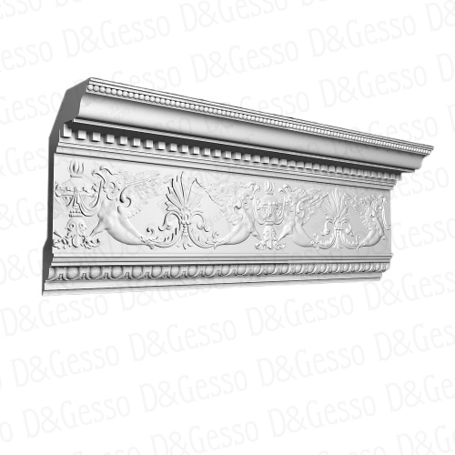 Потолочный Карниз с декором КД Decoro-Gesso 9 купить в Decoro-Gesso.ru