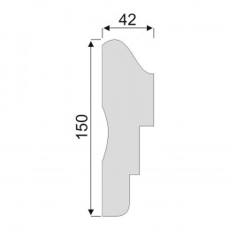 Гладкий Молдинг Decoro-Gesso М101