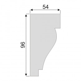 Гладкий Молдинг Decoro-Gesso М102