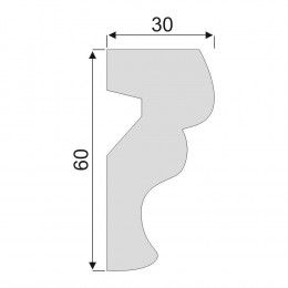 Гладкий Молдинг Decoro-Gesso М103