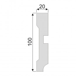 Гладкий Молдинг Decoro-Gesso М104