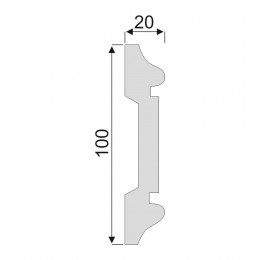 Гладкий Молдинг Decoro-Gesso М108