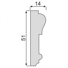 Гладкий Молдинг Decoro-Gesso М10