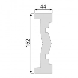 Гладкий Молдинг Decoro-Gesso М113