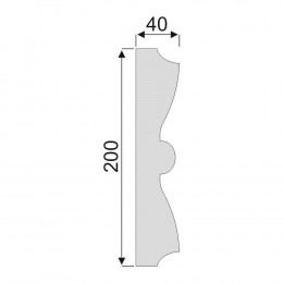 Гладкий Молдинг Decoro-Gesso М115