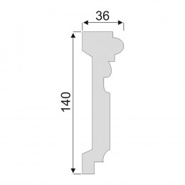 Гладкий Молдинг Decoro-Gesso М116