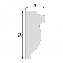 Гладкий Молдинг Decoro-Gesso М119