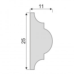 Гладкий Молдинг Decoro-Gesso М11