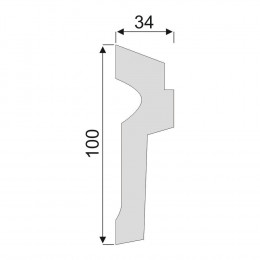 Гладкий Молдинг Decoro-Gesso М120