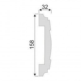 Гладкий Молдинг Decoro-Gesso М123