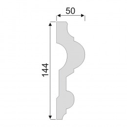Гладкий Молдинг Decoro-Gesso М125