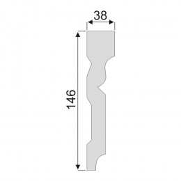 Гладкий Молдинг Decoro-Gesso М126