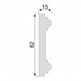 Гладкий Молдинг Decoro-Gesso М128