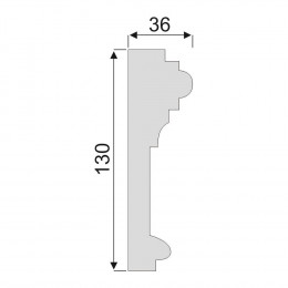 Гладкий Молдинг Decoro-Gesso М129