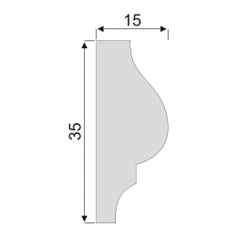 Гладкий Молдинг Decoro-Gesso М131