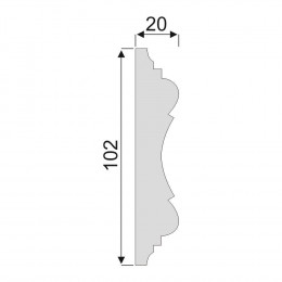 Гладкий Молдинг Decoro-Gesso М132